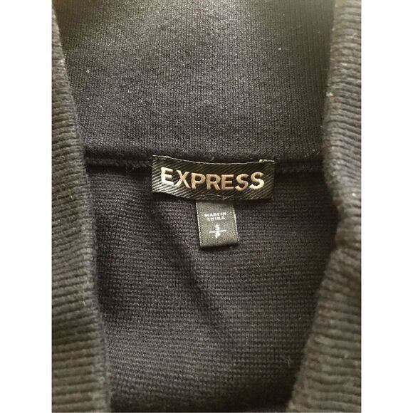 Express Women Body Contour Sweater Pencil Skirt Black Elastic Waistband Stretch - Picture 12 of 12